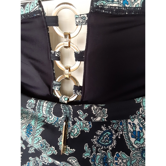 MICHAEL Michael Kors Bandeau Paisley Swimsuit - Picture 8 of 16